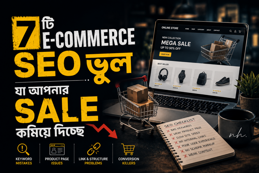 ৭টি ই-কমার্স SEO ভুল যা আপনার সেল কমিয়ে দিচ্ছে